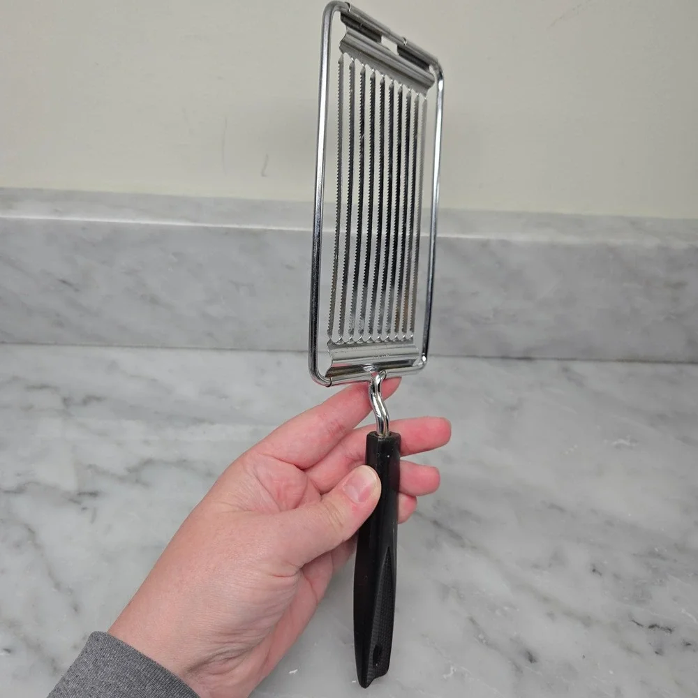 VTG Ekco Slicer Stainless Tomato Cheese‎ Cutter Black Handle USA Kitchen Utensil